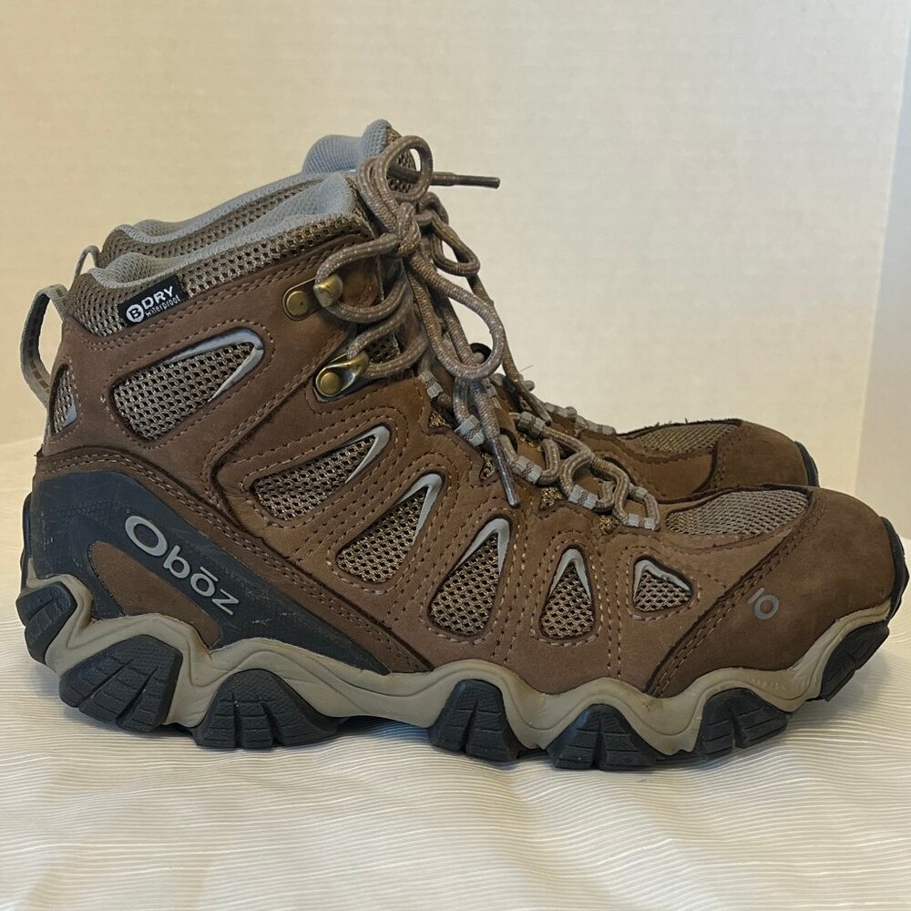Oboz Sawtooth II Womens' Brown Mid B-Dry Waterproof Hiking Boots - Picture 3 of 14
